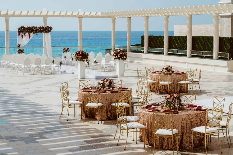 rooftop wedding ceremony and reception