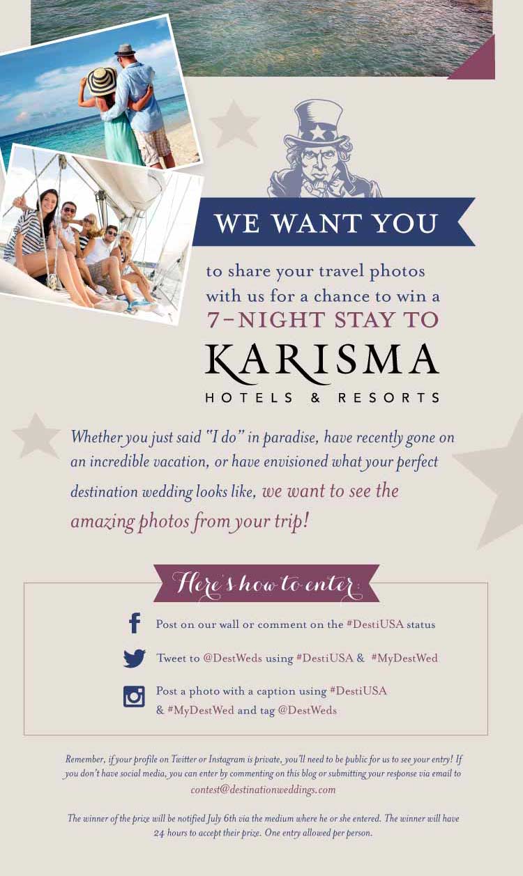 Enter to Win! Share your #MyDestWedPhoto