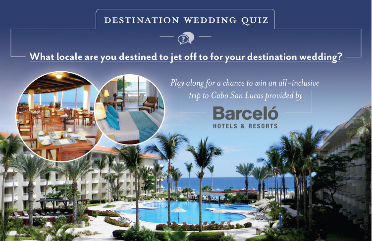 Take Our Destination Wedding Quiz For A Chance To Win A Trip To