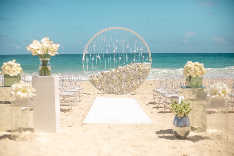 Modern Enchantment Beach Ceremony