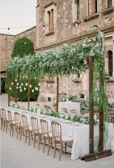 Summer destination wedding trends - floral installment