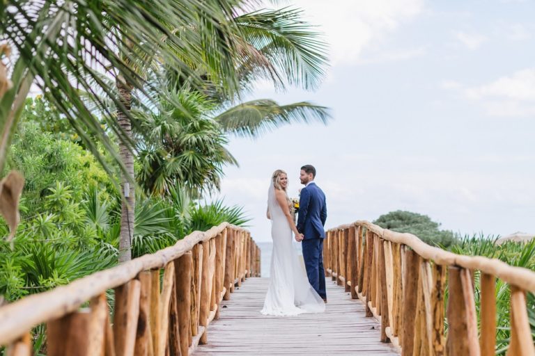 Catherine & Zach’s Garden Wedding in Riviera Maya, Mexico