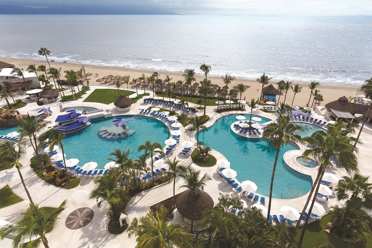 Swimming pools at Hard Rock Hotel Vallarta in Mexico