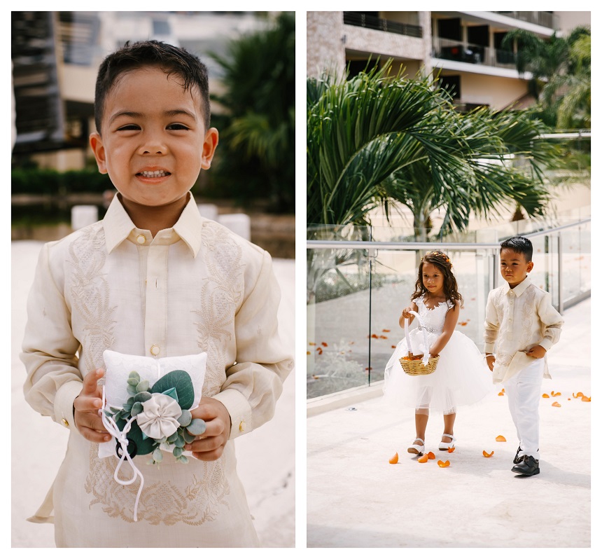 flower girl and ring bearer