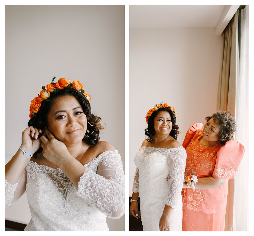 bride getting ready