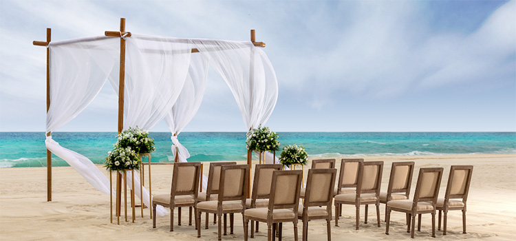 Le Blanc Spa Resort Destination Wedding Setup