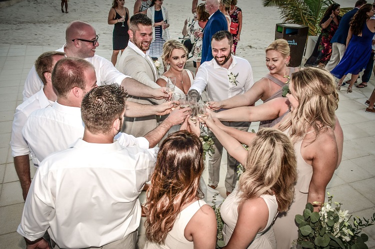 wedding party toast