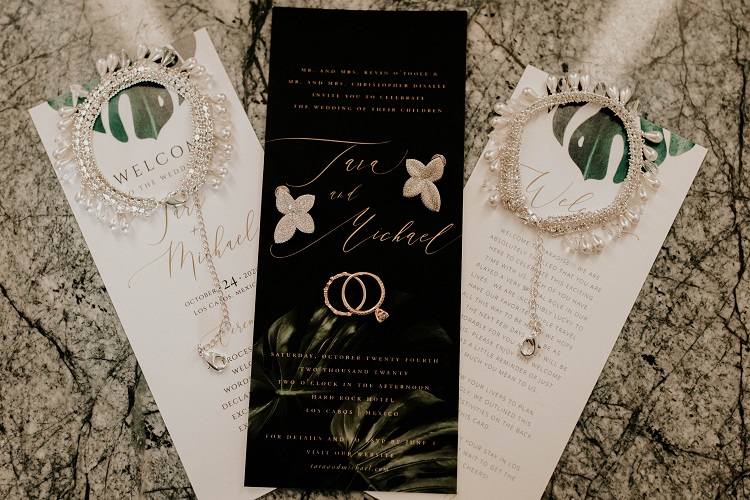 destination wedding invitation and stationary