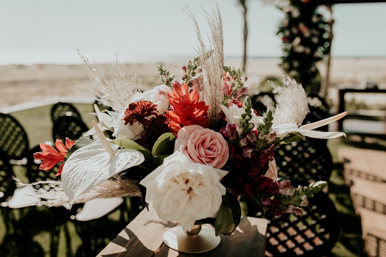 ceremony floral arrangement