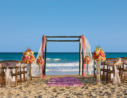 beach wedding ceremony