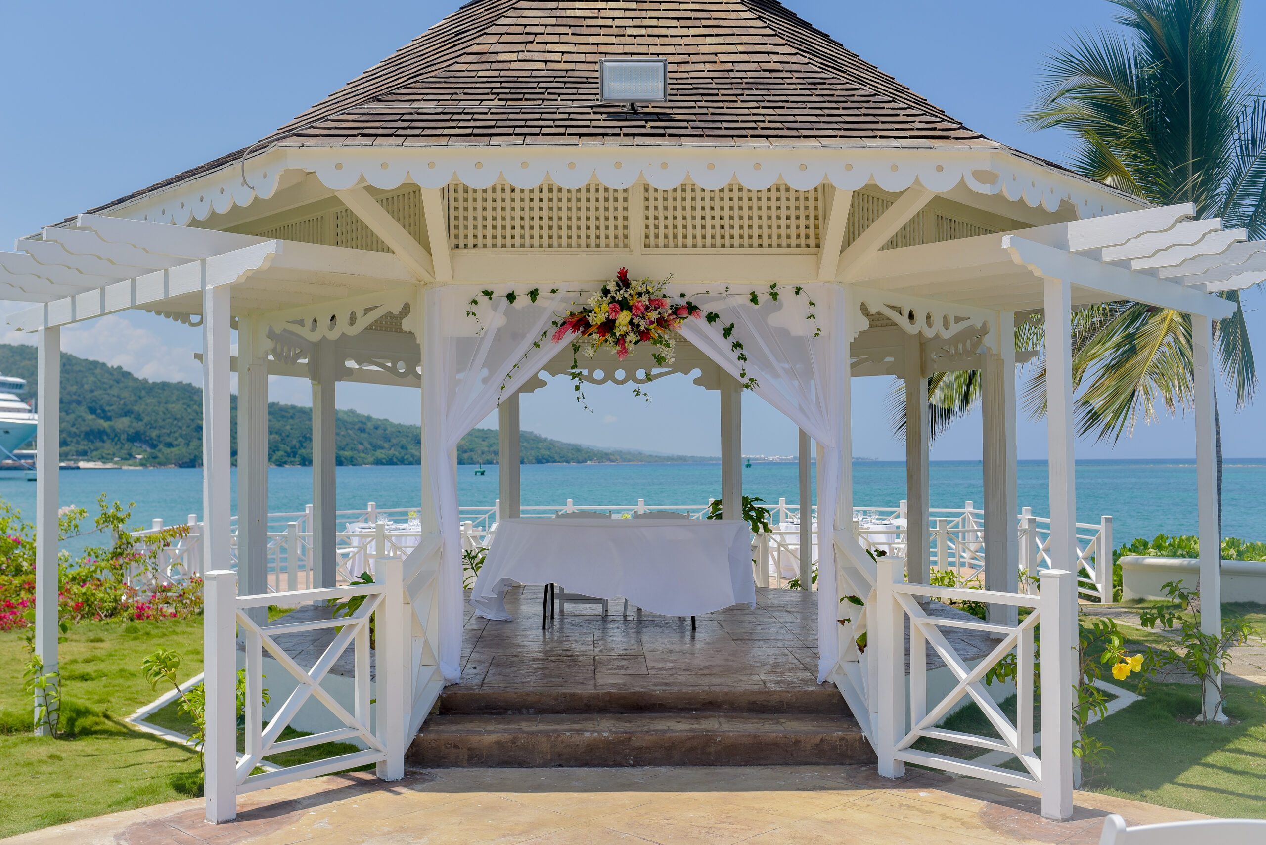 Moon Palace Jamaica wedding setup