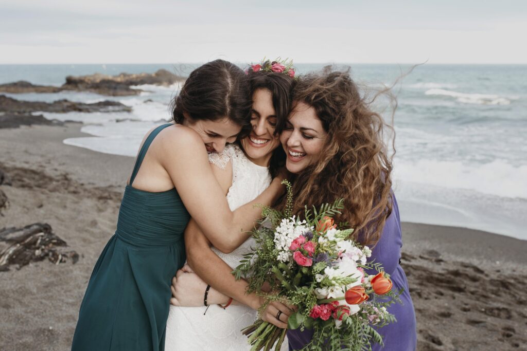 Semi formal beach wedding