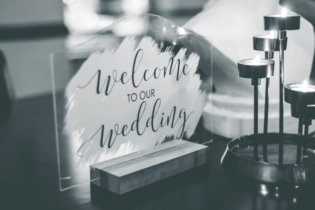 modern wedding website
