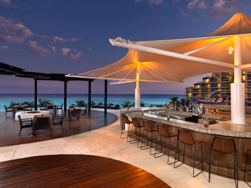 Hard Rock Cancun terrace venue