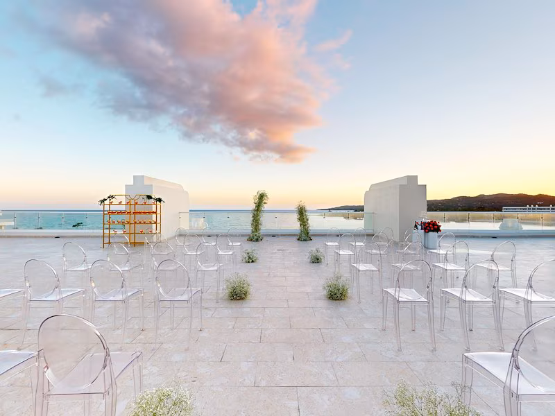 Princess Grand Jamaica sky terrace wedding venue