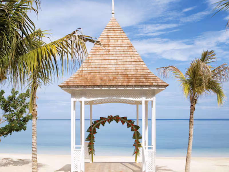 Riu Montego Bay wedding gazebo
