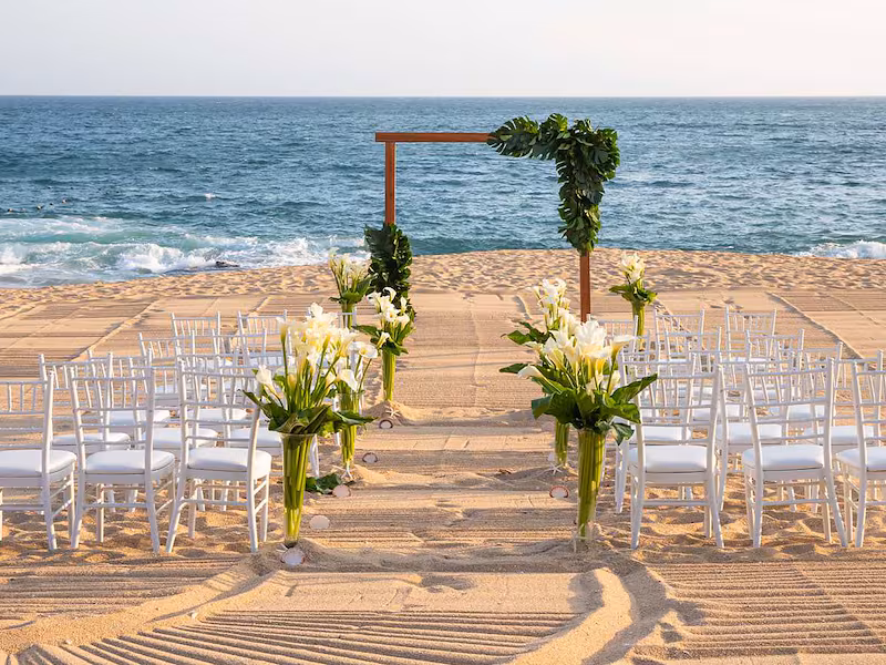 Secrets Huatulco Resort and Spa beach wedding venue