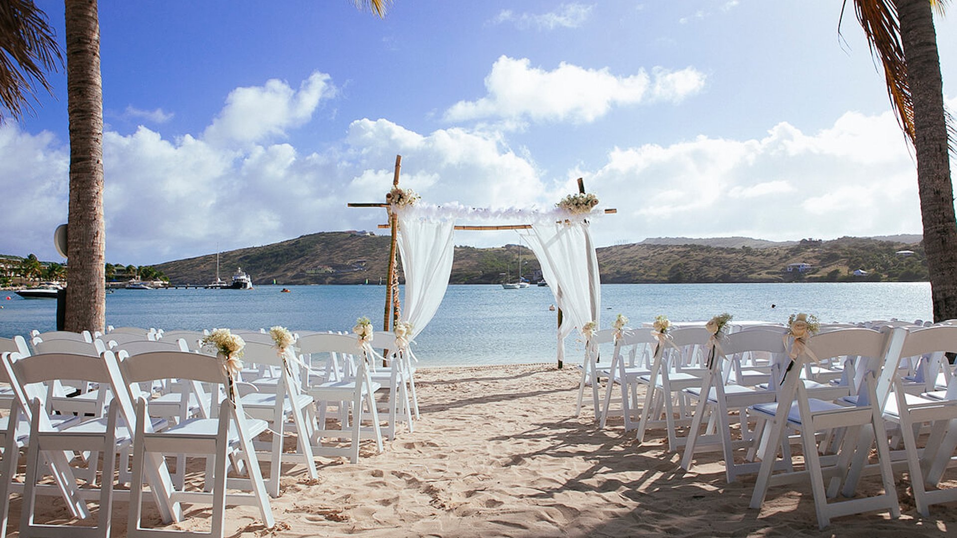 St. James's Club and Villas Antigua beach wedding