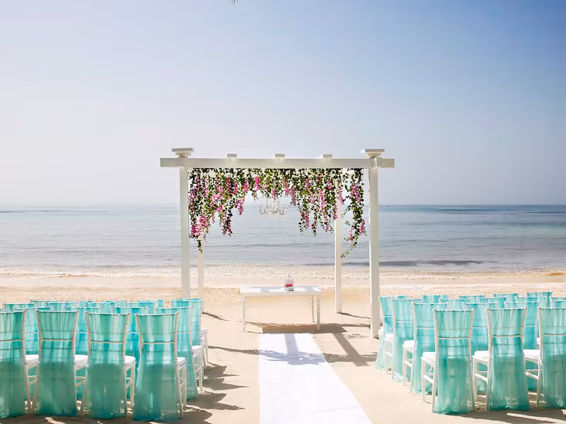 Grand Palladium White Sand pergola wedding venue