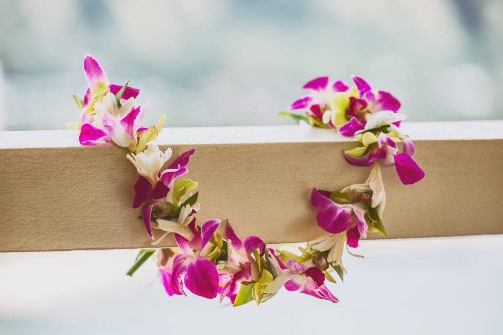 Hawaii,Luau,Icon,Travel,Concept:,Fresh,Lei,Flowers,Necklace,,Kauai