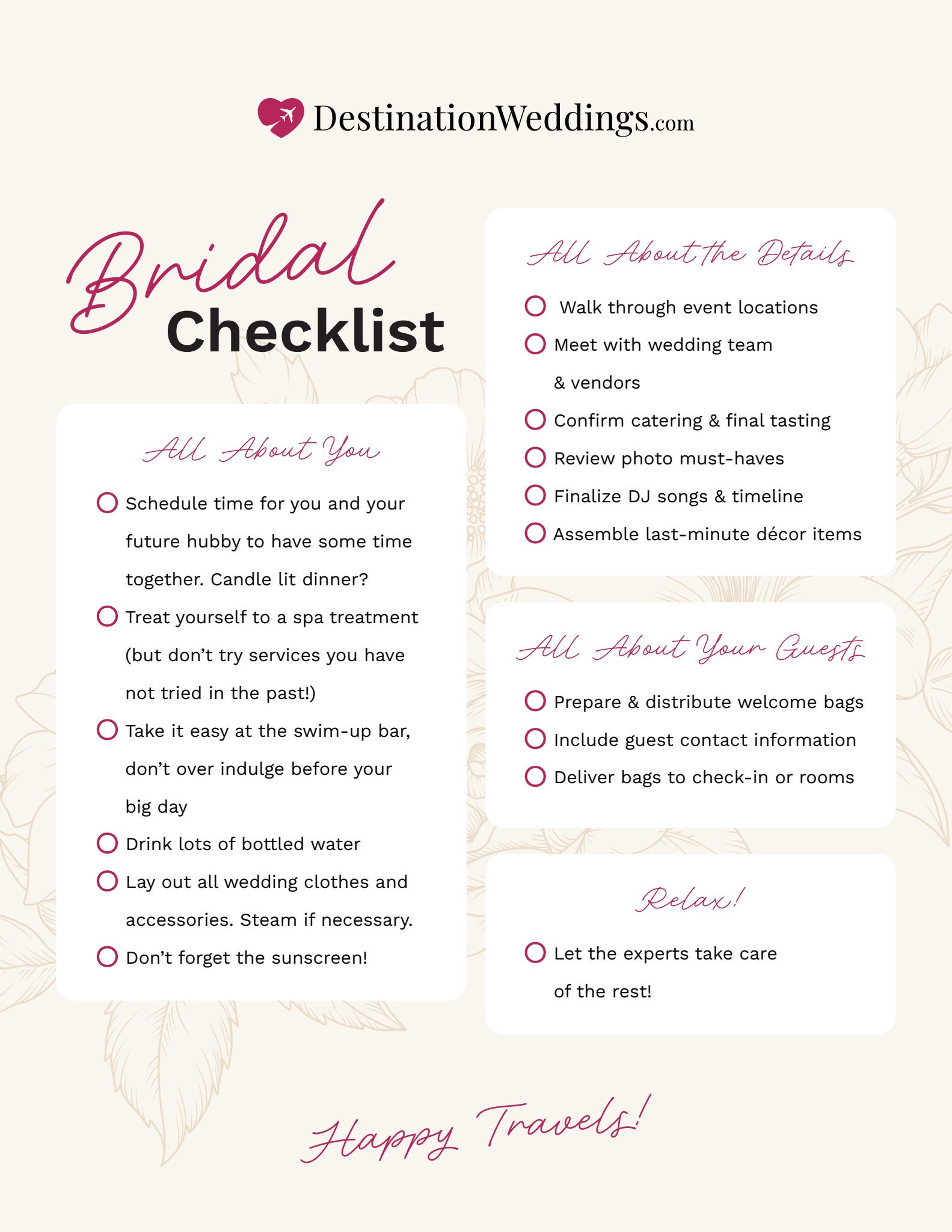 The Ultimate Bridal Checklist